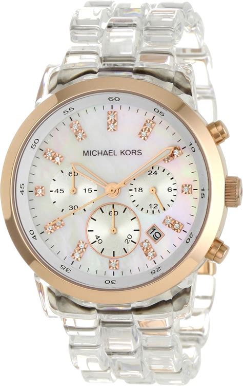 michael kors clear wrist watch|Michael Kors watches original.